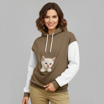 NUGGAL Unisex Pet Hair Resistant Pet Pouch Hoodie
