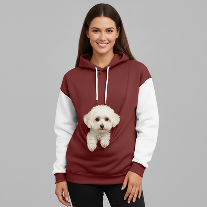 NUGGAL Unisex Pet Hair Resistant Pet Pouch Hoodie