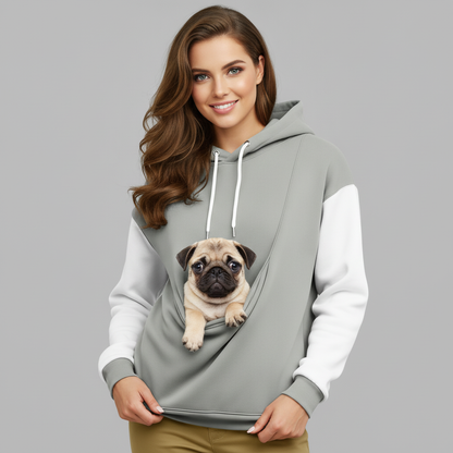 NUGGAL Unisex Pet Hair Resistant Pet Pouch Hoodie
