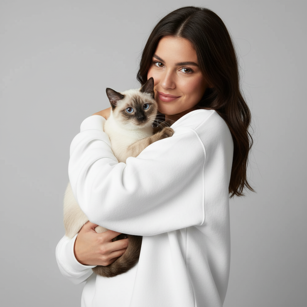 Sweat-shirt technique unisexe NUGGAL résistant aux poils d'animaux