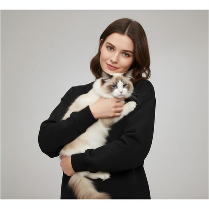 Sweat-shirt technique unisexe NUGGAL résistant aux poils d'animaux