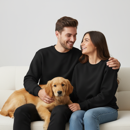 Sweat-shirt technique unisexe NUGGAL résistant aux poils d'animaux