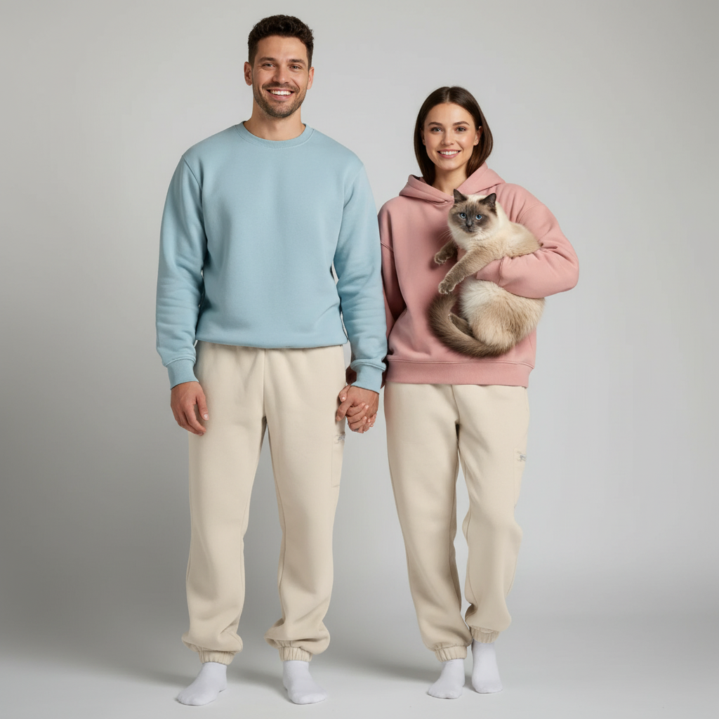 NUGGAL Unisex Pet Hair Resistant Tech Jogger Sweatpants