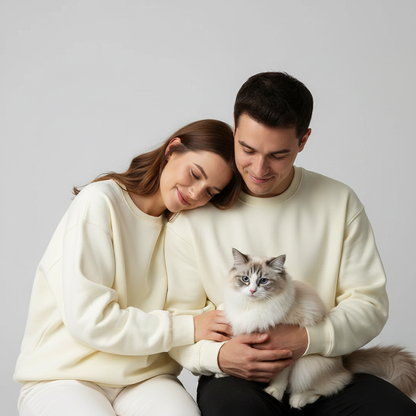 Sweat-shirt technique unisexe NUGGAL résistant aux poils d'animaux