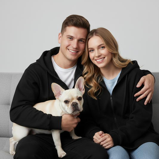 NUGGAL Unisex Pet Hair Resistant Tech Full-Zip Hoodie