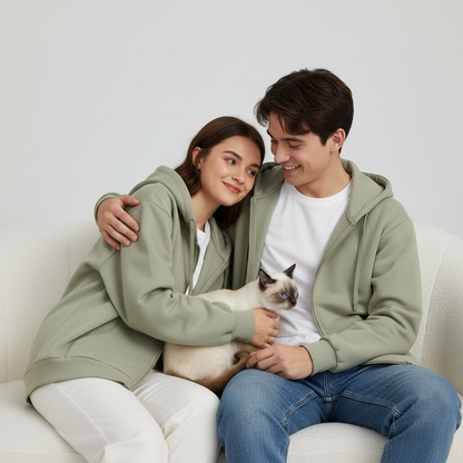 Sweat à capuche technique unisexe NUGGAL résistant aux poils d'animaux