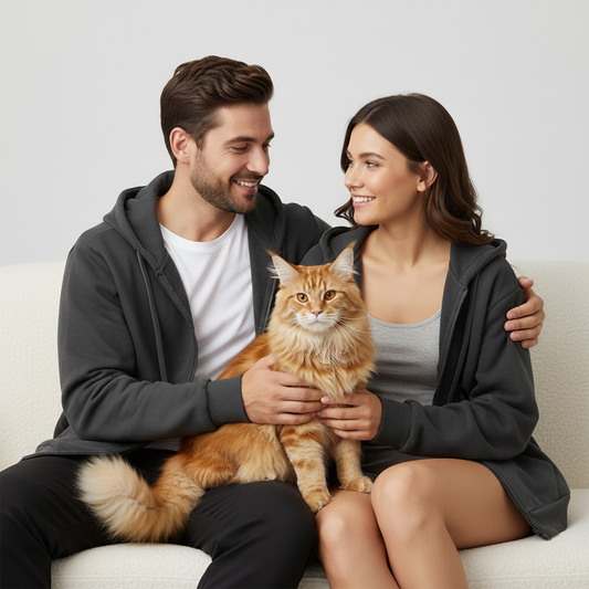 NUGGAL Unisex Pet Hair Resistant Tech Full-Zip Hoodie