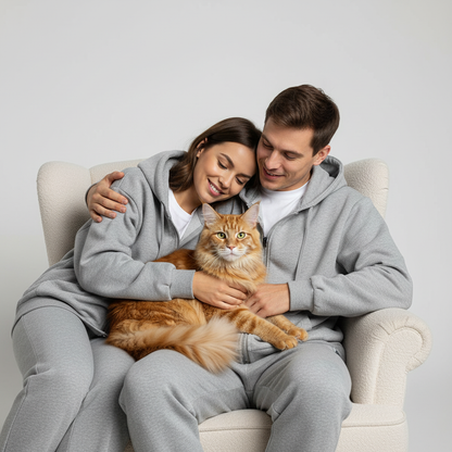 Sweat à capuche technique unisexe NUGGAL résistant aux poils d'animaux