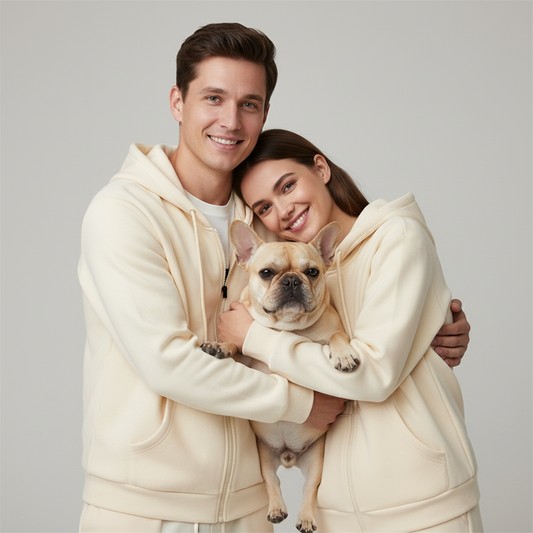 NUGGAL Unisex Pet Hair Resistant Tech Full-Zip Hoodie