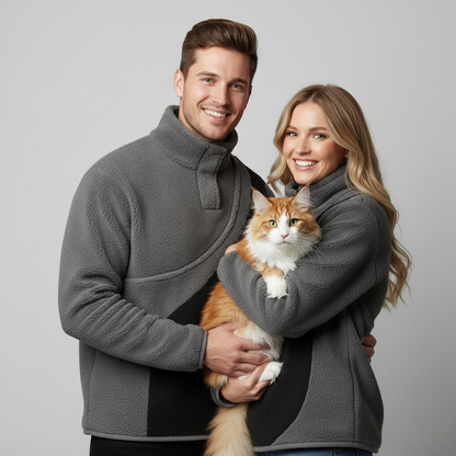 NUGGAL Unisex Kangaroo Pouch Fleece Sweater