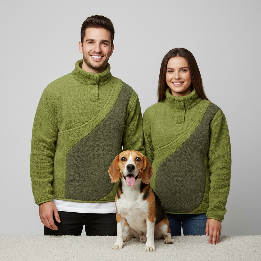 NUGGAL Unisex Kangaroo Pouch Fleece Sweater