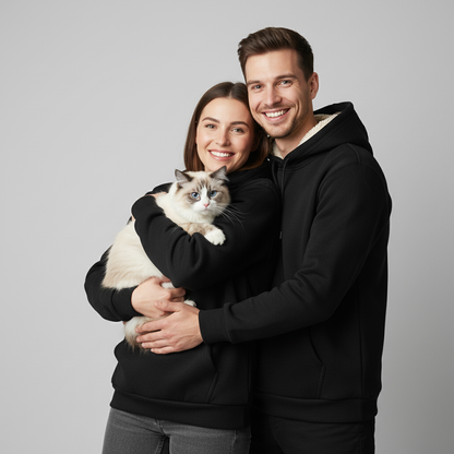 NUGGAL Unisex Pet Hair Resistant Tech Fleece-Lined Thermal Hoodie