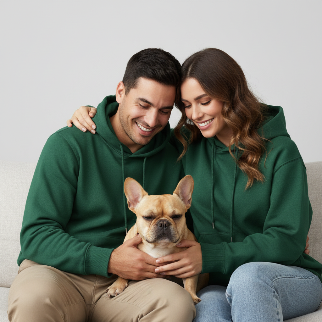 Sweat à capuche technique unisexe NUGGAL résistant aux poils d'animaux