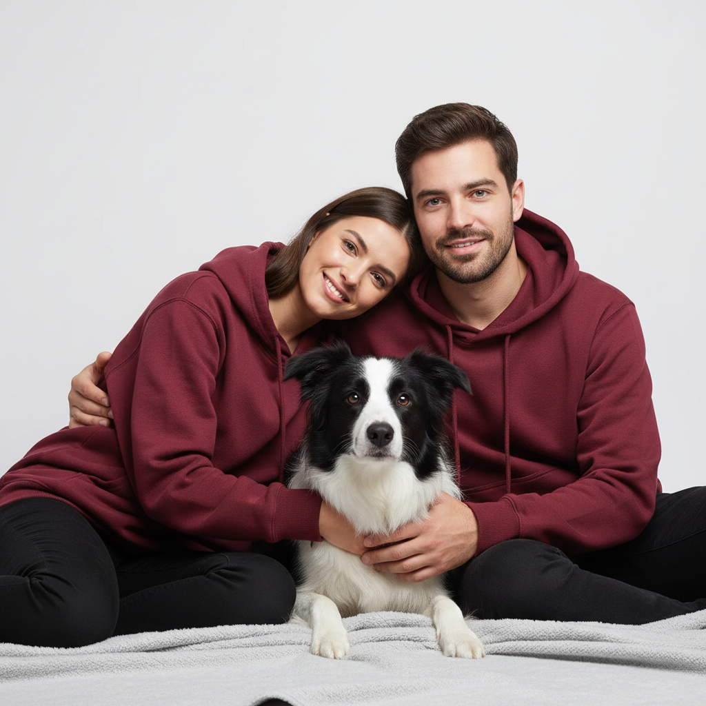 Sweat à capuche technique unisexe NUGGAL résistant aux poils d'animaux