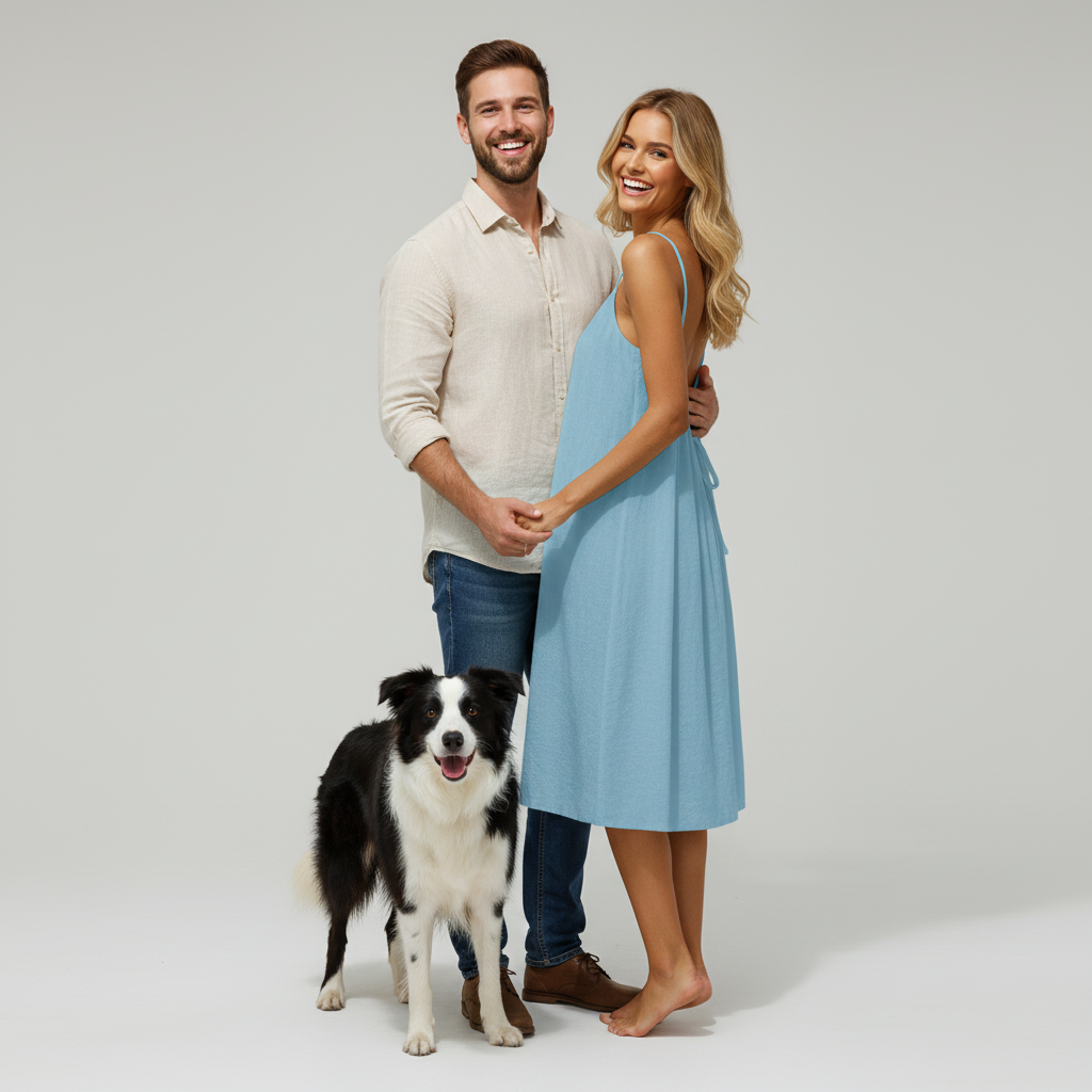 NUGGAL Pet Hair Resistant Open Back Loose Fit Slip Dress