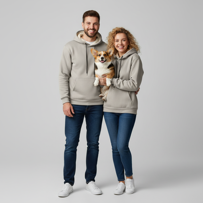 NUGGAL Unisex Pet Hair Resistant Tech Fleece-Lined Thermal Hoodie