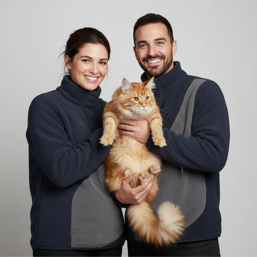 NUGGAL Unisex Kangaroo Pouch Fleece Sweater