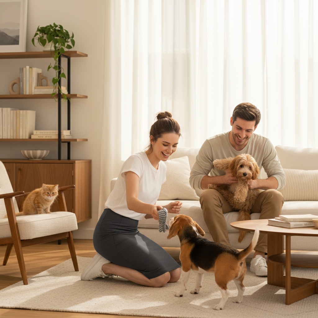 NUGGAL Pet Hair Resistant High Waisted Tummy Control 2-in-1 Bodycon Midi Casual Skirt