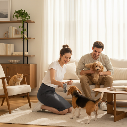 NUGGAL Pet Hair Resistant High Waisted Tummy Control 2-in-1 Bodycon Midi Casual Skirt