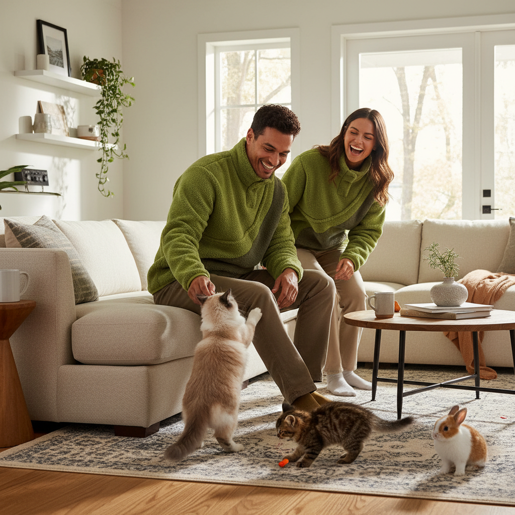 NUGGAL Unisex Kangaroo Pouch Fleece Sweater