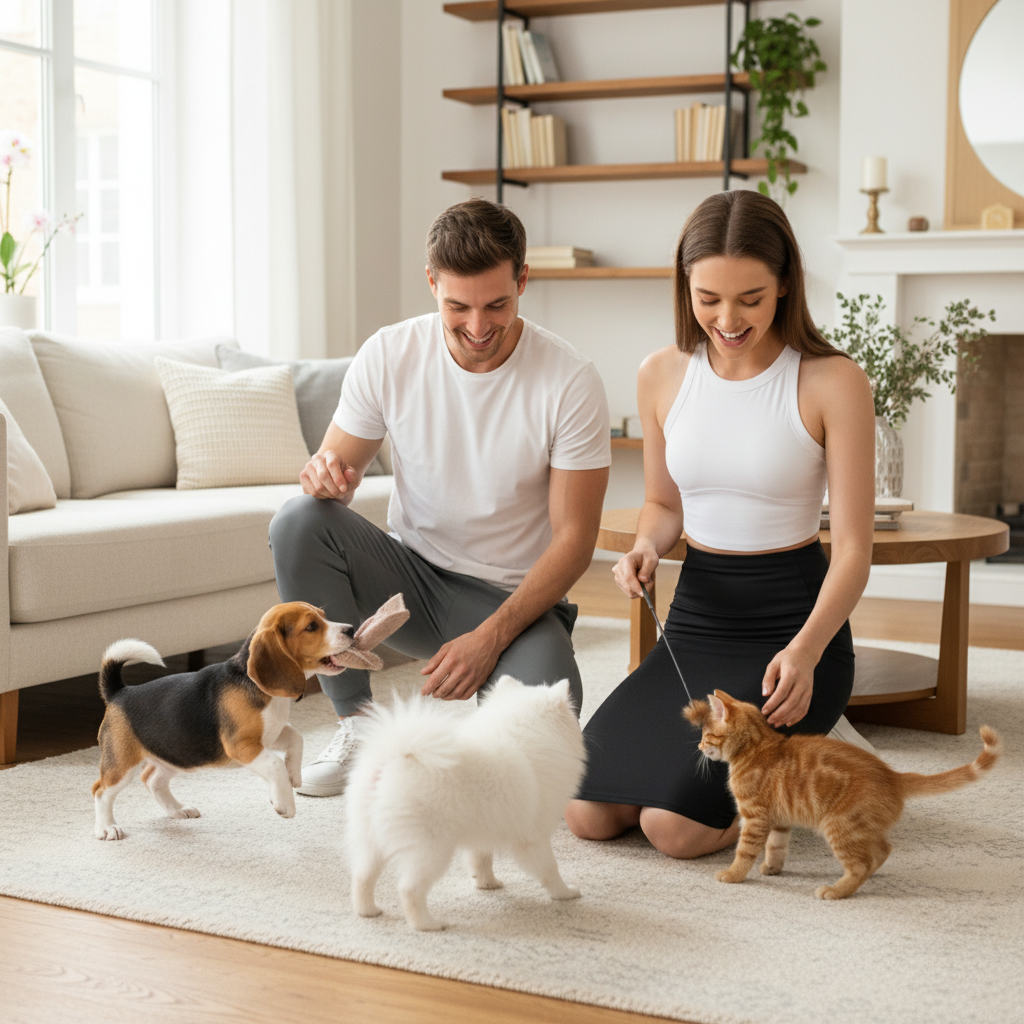 NUGGAL Pet Hair Resistant High Waisted Tummy Control 2-in-1 Bodycon Midi Casual Skirt