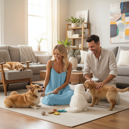 NUGGAL Pet Hair Resistant Open Back Loose Fit Slip Dress