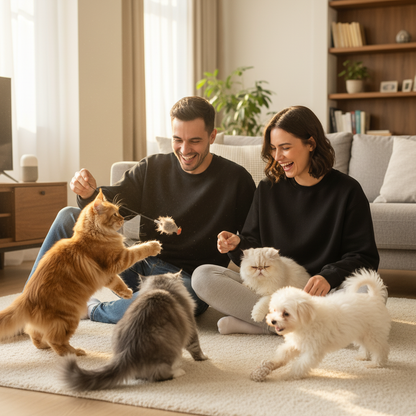 Sweat-shirt technique unisexe NUGGAL résistant aux poils d'animaux