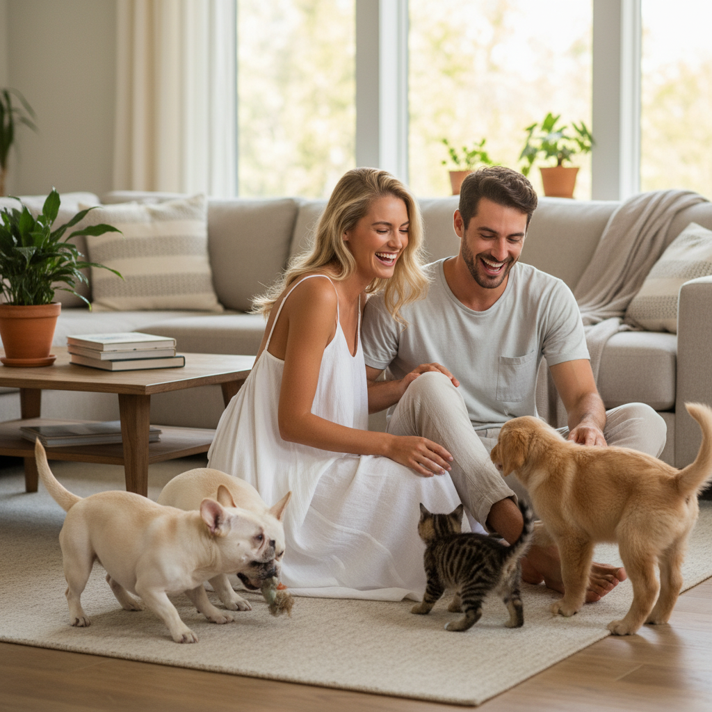 NUGGAL Pet Hair Resistant Open Back Loose Fit Slip Dress