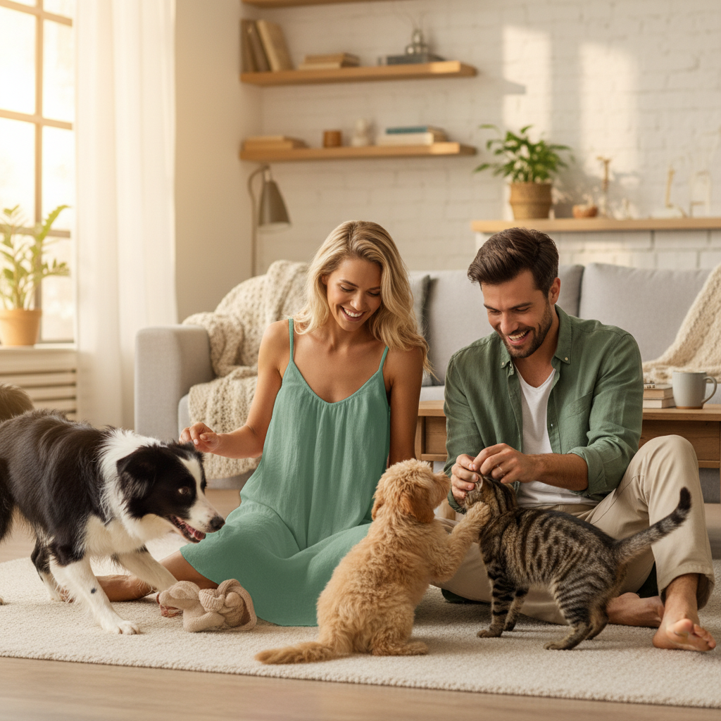 NUGGAL Pet Hair Resistant Open Back Loose Fit Slip Dress