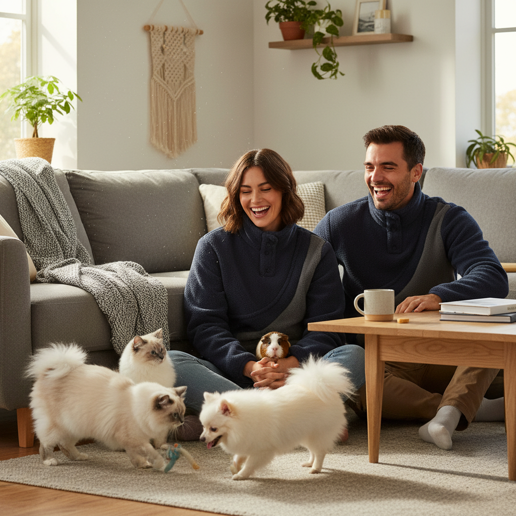 NUGGAL Unisex Kangaroo Pouch Fleece Sweater