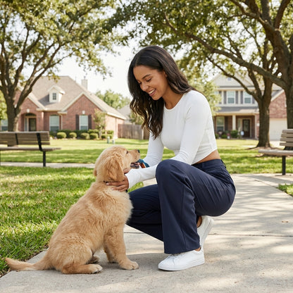 NUGGAL Lint-Free & Pet Resistant Pleated Pants