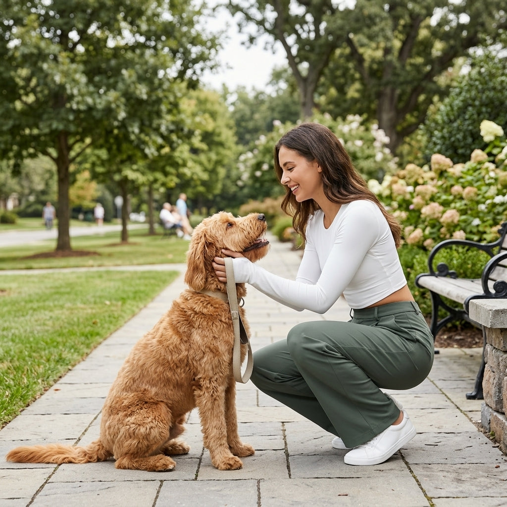 NUGGAL Lint-Free & Pet Resistant Pleated Pants
