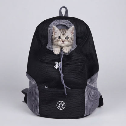 NUGGAL Ultimate Mesh Pet Travel Backpack - Breathable Head-Out Carrier