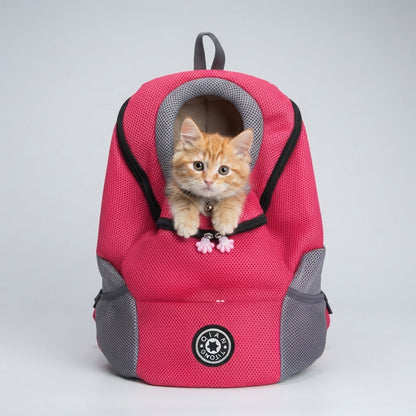 NUGGAL Ultimate Mesh Pet Travel Backpack - Breathable Head-Out Carrier