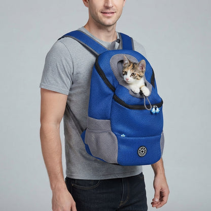 NUGGAL Ultimate Mesh Pet Travel Backpack - Breathable Head-Out Carrier