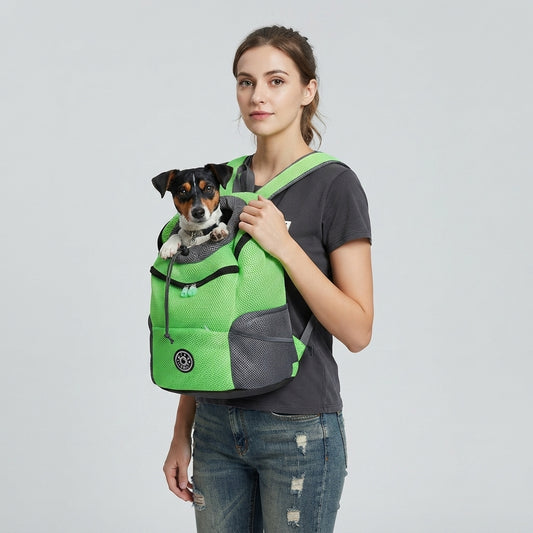 NUGGAL Ultimate Mesh Pet Travel Backpack - Breathable Head-Out Carrier