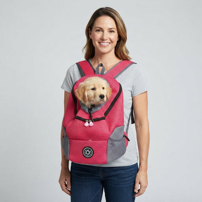 NUGGAL Ultimate Mesh Pet Travel Backpack - Breathable Head-Out Carrier