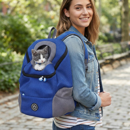 NUGGAL Ultimate Mesh Pet Travel Backpack - Breathable Head-Out Carrier