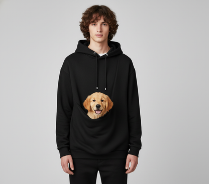 NUGGAL Unisex Pet Hair Resistant Pet Pouch Hoodie