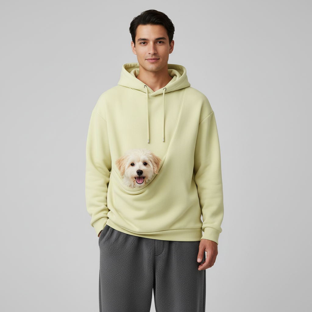 NUGGAL Unisex Pet Hair Resistant Pet Pouch Hoodie