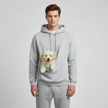 NUGGAL Unisex Pet Hair Resistant Pet Pouch Hoodie