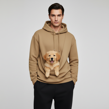 NUGGAL Unisex Pet Hair Resistant Pet Pouch Hoodie