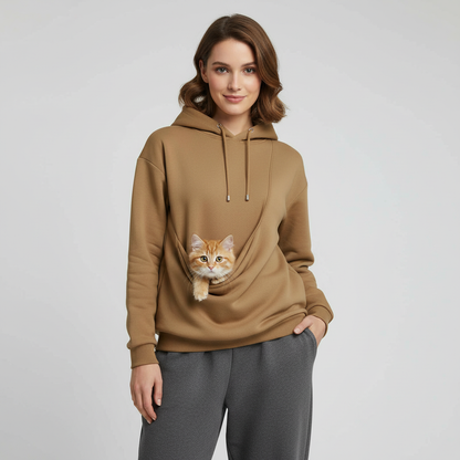 NUGGAL Unisex Pet Hair Resistant Pet Pouch Hoodie