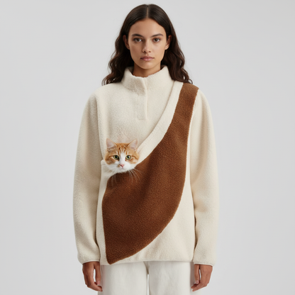 NUGGAL Unisex Kangaroo Pouch Fleece Sweater