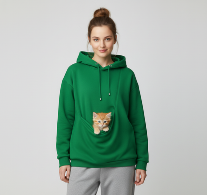 NUGGAL Unisex Pet Hair Resistant Pet Pouch Hoodie