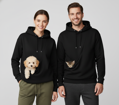 NUGGAL Unisex Pet Hair Resistant Pet Pouch Hoodie