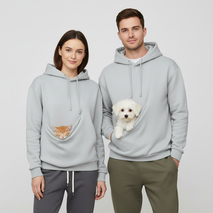 NUGGAL Unisex Pet Hair Resistant Pet Pouch Hoodie