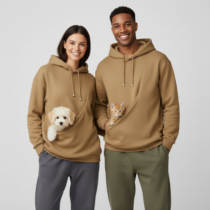 NUGGAL Unisex Pet Hair Resistant Pet Pouch Hoodie