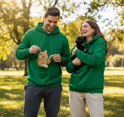 NUGGAL Unisex Pet Hair Resistant Pet Pouch Hoodie