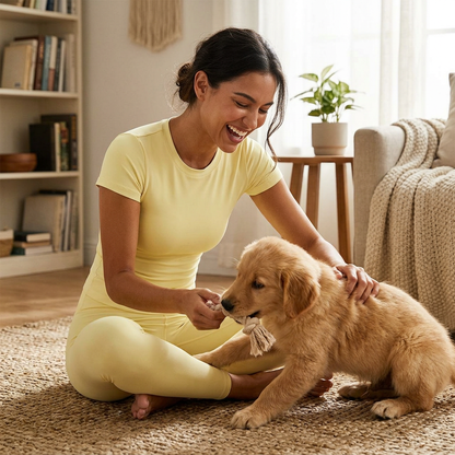 NUGGAL Pet Hair Resistant Ultra-Firming Quick-Dry Active Slim Tee